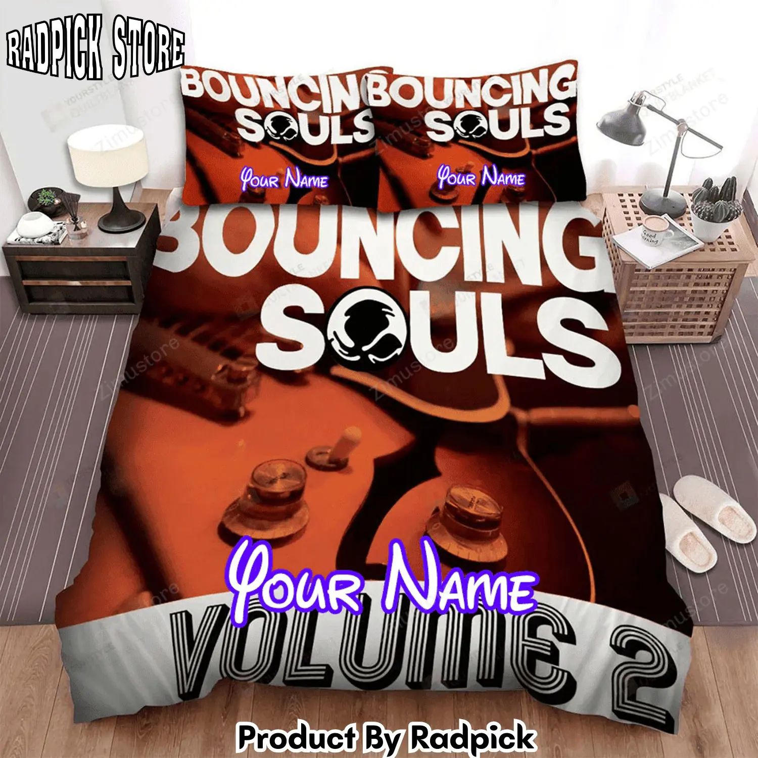 Radpick the bouncing souls band volume 2 album cover bed sheets spread comforter duvet cover personalized name bedding sets rp3271323